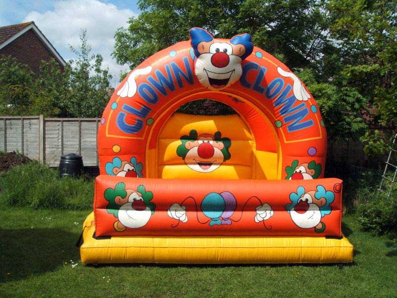 Clown bouncy castle